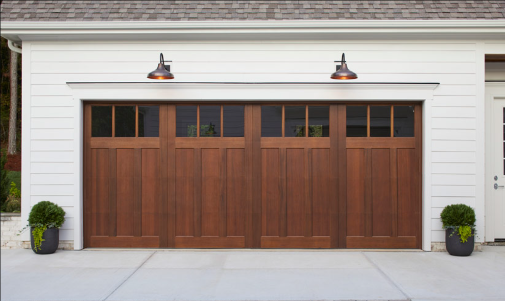 Custom garage door installation in Arcadia, Florida, showcasing a stylish and durable design with expert craftsmanship.