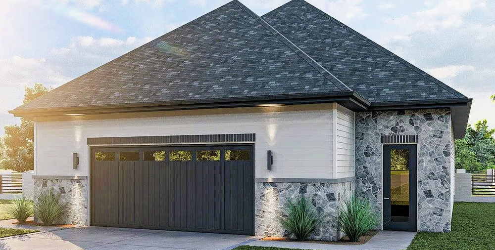 Custom garage door installation in Arcadia, Florida, showcasing a stylish and durable design with expert craftsmanship.