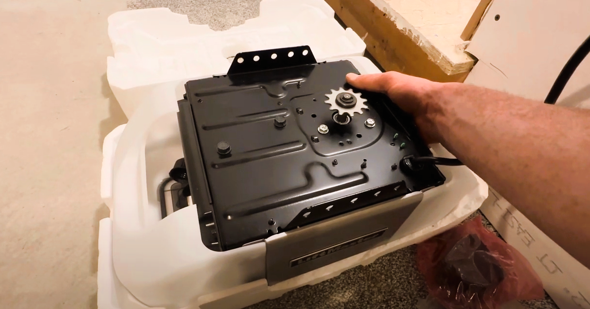 Technician performing garage door opener repair in Arcadia, Florida